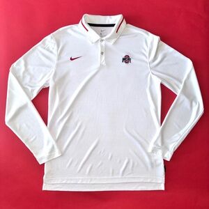 Nike Ohio State – Long Sleeve Polo - White